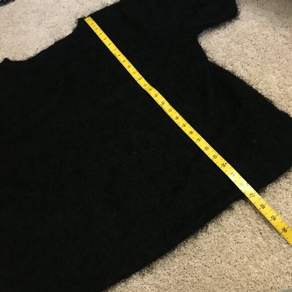 Black Fuzzy Evil Cookie Monster Short Sleeve Top - Picture 10 of 12
